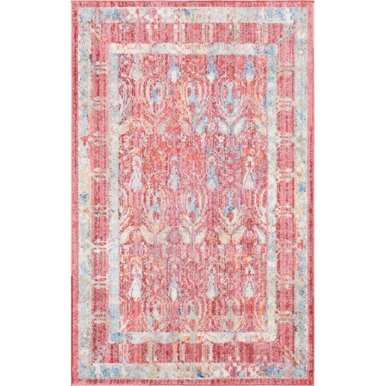 Rug Unique Loom Brighton Red Rectangular 3' 3 x 5' 3