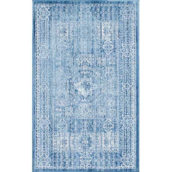 Rug Unique Loom Brighton Navy Blue Rectangular 3' 3 x 5' 3