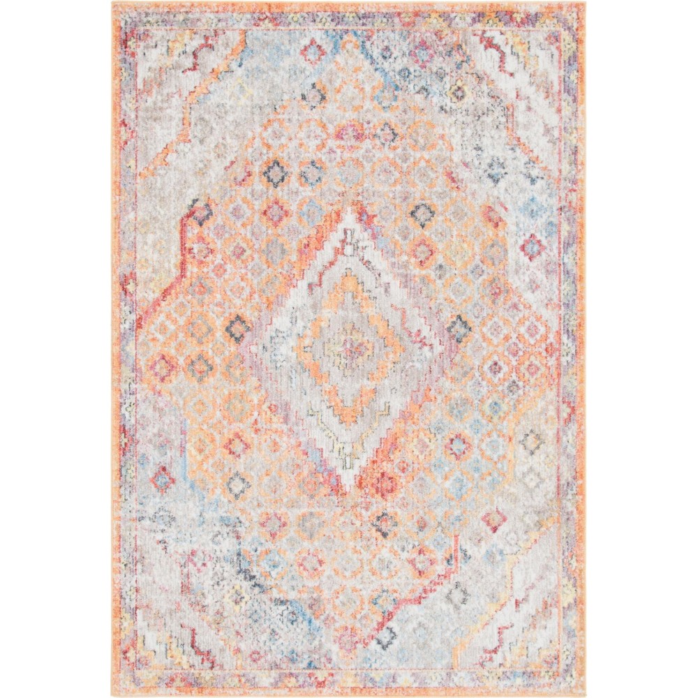 Rug Unique Loom Brighton Orange Rectangular 5' 3 x 7' 9