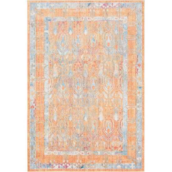 Rug Unique Loom Brighton Orange Rectangular 5' 3 x 7' 9