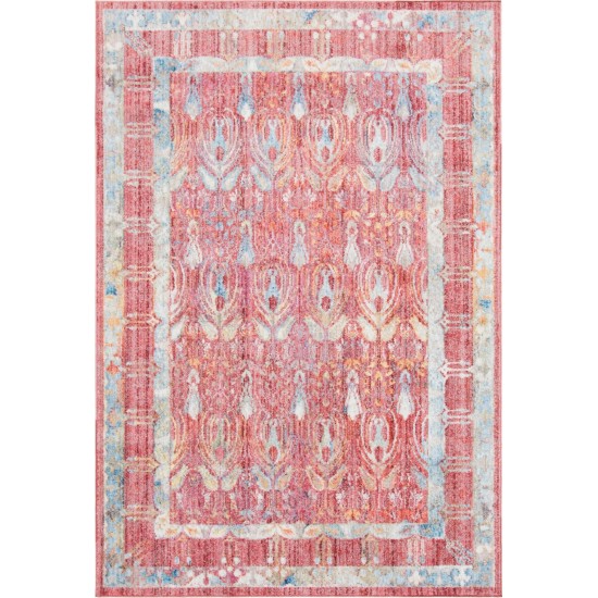 Rug Unique Loom Brighton Red Rectangular 5' 3 x 7' 9