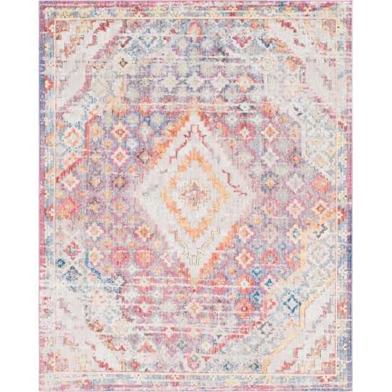 Rug Unique Loom Brighton Pink Rectangular 8' 0 x 10' 0