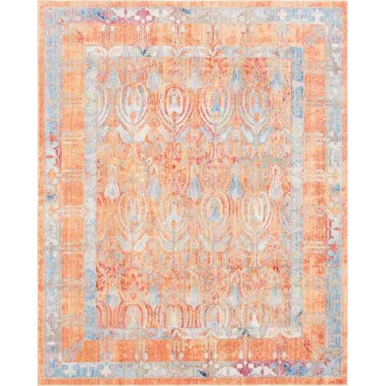 Rug Unique Loom Brighton Orange Rectangular 8' 0 x 10' 0