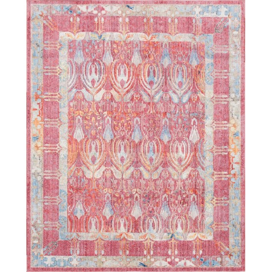 Rug Unique Loom Brighton Red Rectangular 8' 0 x 10' 0