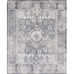 Rug Unique Loom Brighton Gray Rectangular 8' 0 x 10' 0