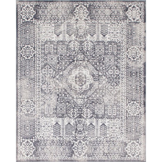 Rug Unique Loom Brighton Gray Rectangular 8' 0 x 10' 0