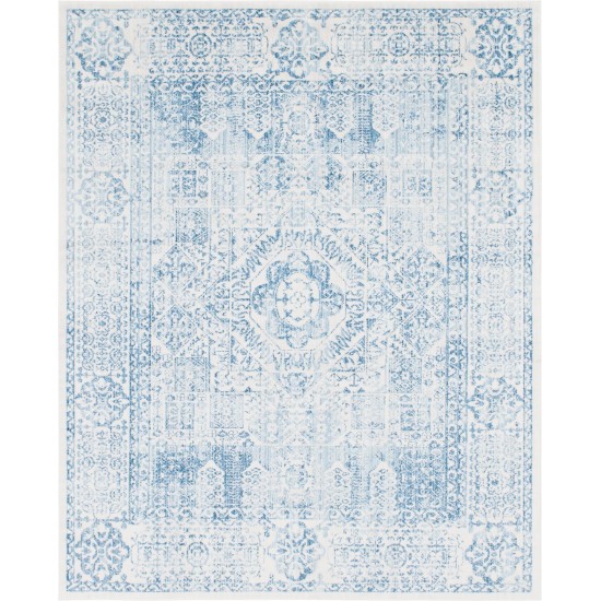 Rug Unique Loom Brighton Light Blue Rectangular 8' 0 x 10' 0