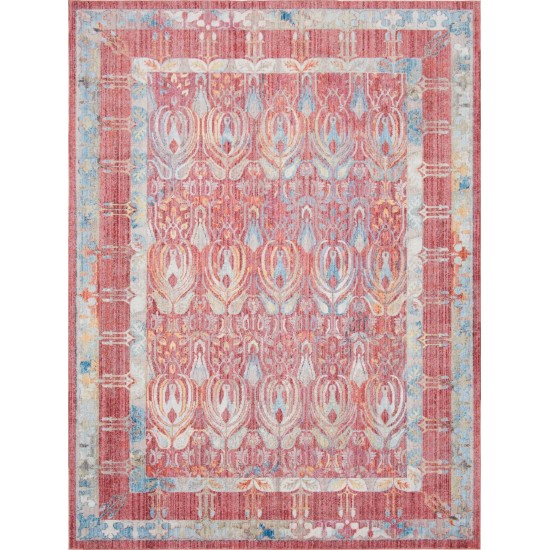 Rug Unique Loom Brighton Red Rectangular 9' 0 x 12' 0