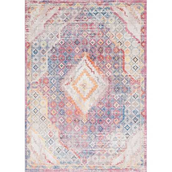 Rug Unique Loom Brighton Pink Rectangular 10' 0 x 14' 0