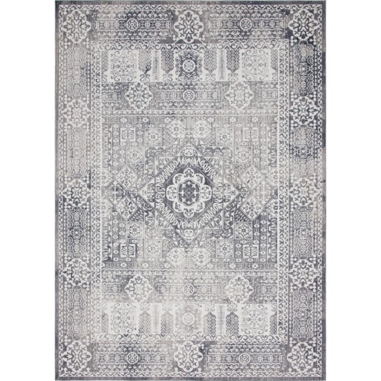 Rug Unique Loom Brighton Gray Rectangular 10' 0 x 14' 0