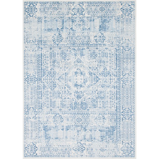 Rug Unique Loom Brighton Light Blue Rectangular 10' 0 x 14' 0