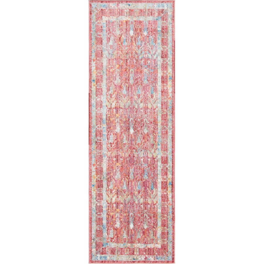 Rug Unique Loom Brighton Red Runner 2' 7 x 8' 2