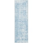 Rug Unique Loom Brighton Light Blue Runner 2' 7 x 8' 2