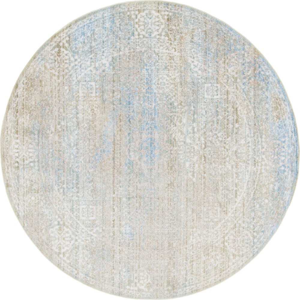 Rug Unique Loom Brighton Beige Round 6' 0 x 6' 0