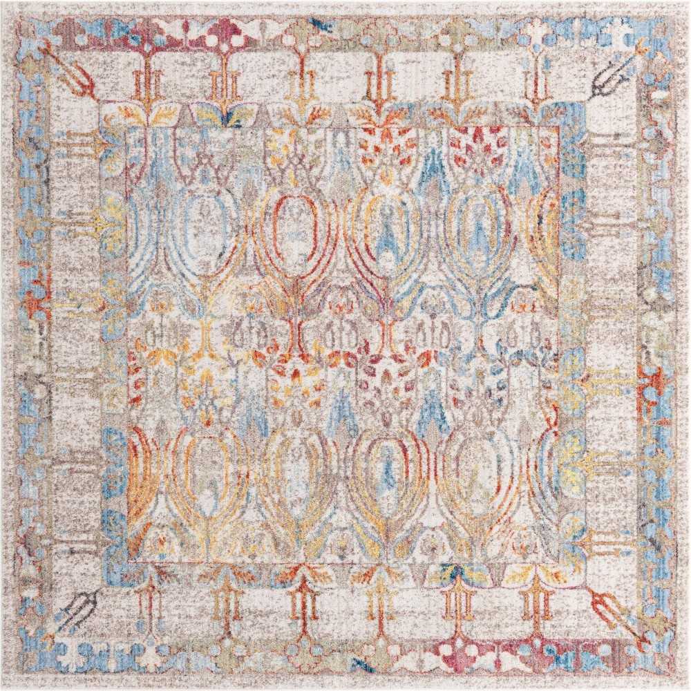 Rug Unique Loom Brighton Ivory Square 8' 0 x 8' 0 Rug Unique Loom Brighton Ivory Square 8' 0 x 8' 0