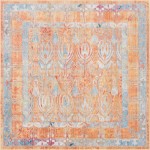 Rug Unique Loom Brighton Orange Square 8' 0 x 8' 0