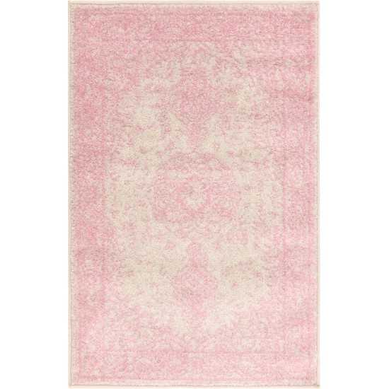 Rug Unique Loom Bromley Pink Rectangular 2' 0 x 3' 0