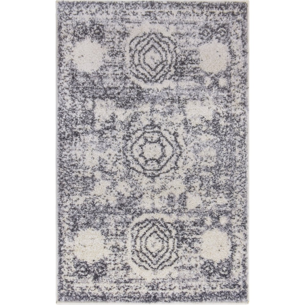 Rug Unique Loom Bromley Light Gray Rectangular 2' 0 x 3' 0 Rug Unique Loom Bromley Light Gray Rectangular 2' 0 x 3' 0