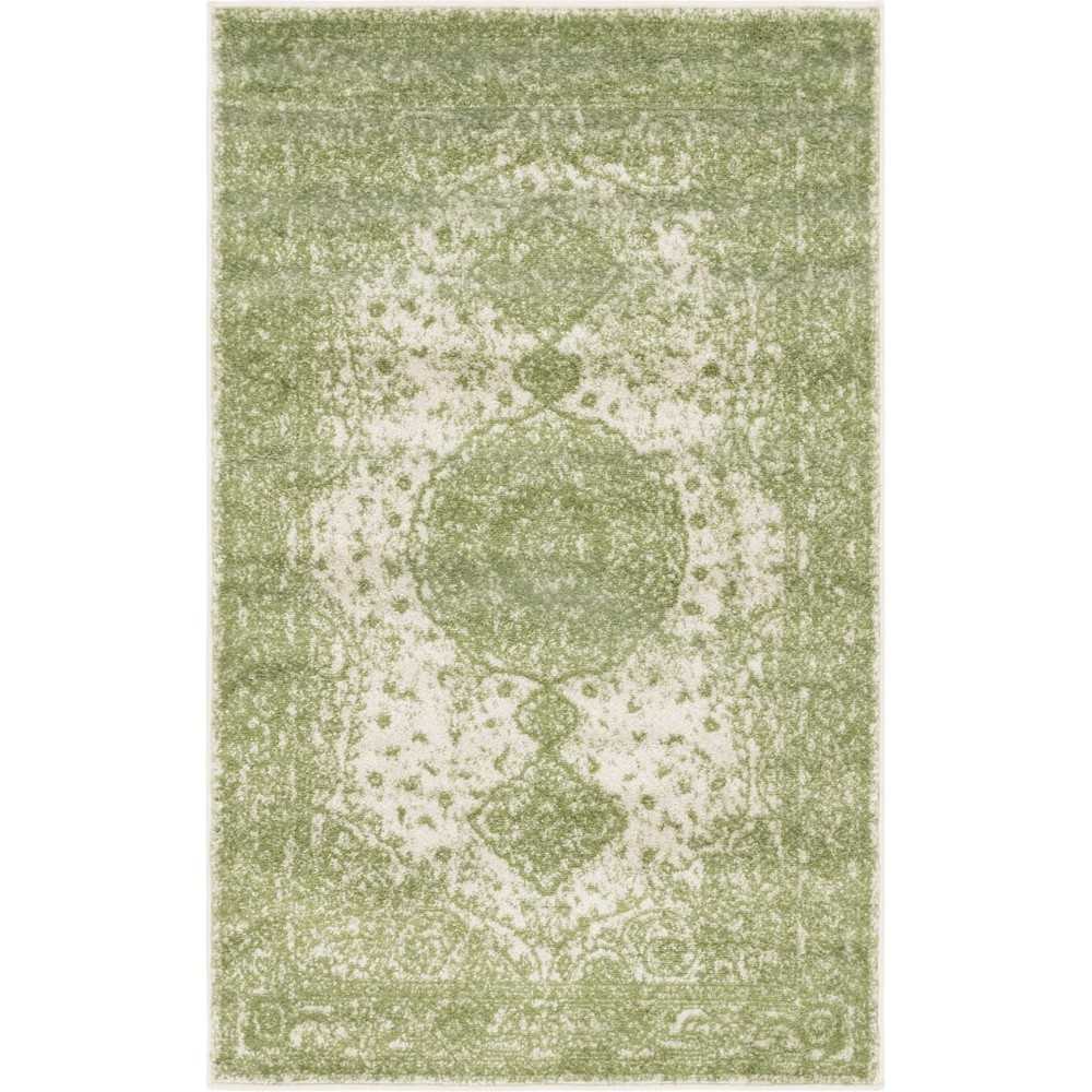 Rug Unique Loom Bromley Green Rectangular 3' 3 x 5' 3 Rug Unique Loom Bromley Green Rectangular 3' 3 x 5' 3