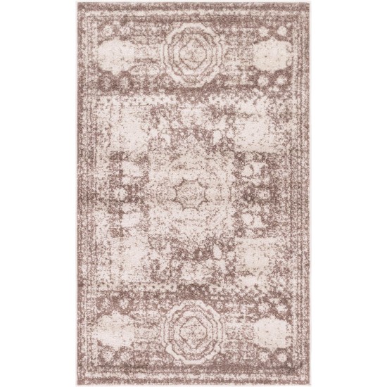 Rug Unique Loom Bromley Light Brown Rectangular 3' 3 x 5' 3