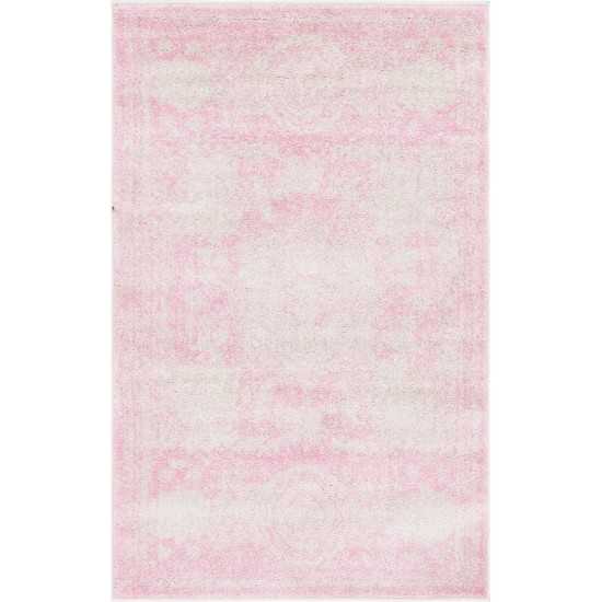 Rug Unique Loom Bromley Pink Rectangular 3' 3 x 5' 3