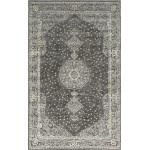 Rug Unique Loom Bromley Dark Gray Rectangular 5' 0 x 8' 0