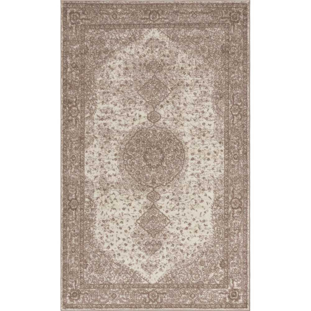 Rug Unique Loom Bromley Light Brown Rectangular 5' 0 x 8' 0