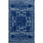 Rug Unique Loom Bromley Navy Blue Rectangular 5' 0 x 8' 0