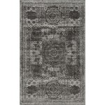 Rug Unique Loom Bromley Dark Gray Rectangular 5' 0 x 8' 0