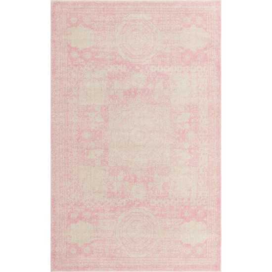 Rug Unique Loom Bromley Pink Rectangular 5' 0 x 8' 0