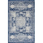 Rug Unique Loom Bromley Blue Rectangular 5' 0 x 8' 0