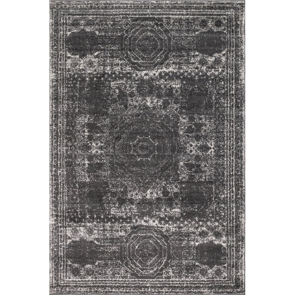 Rug Unique Loom Bromley Dark Gray Rectangular 6' 0 x 9' 0 Rug Unique Loom Bromley Dark Gray Rectangular 6' 0 x 9' 0