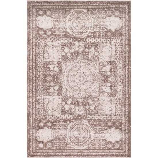 Rug Unique Loom Bromley Light Brown Rectangular 6' 0 x 9' 0