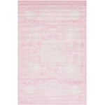 Rug Unique Loom Bromley Pink Rectangular 6' 0 x 9' 0