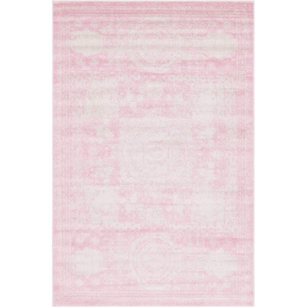 Rug Unique Loom Bromley Pink Rectangular 6' 0 x 9' 0 Rug Unique Loom Bromley Pink Rectangular 6' 0 x 9' 0