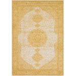 Rug Unique Loom Bromley Yellow Rectangular 7' 0 x 10' 0