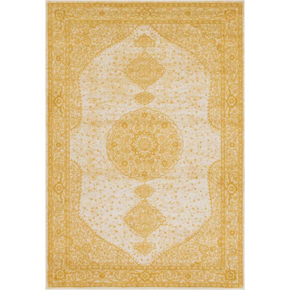 Rug Unique Loom Bromley Yellow Rectangular 7' 0 x 10' 0 Rug Unique Loom Bromley Yellow Rectangular 7' 0 x 10' 0
