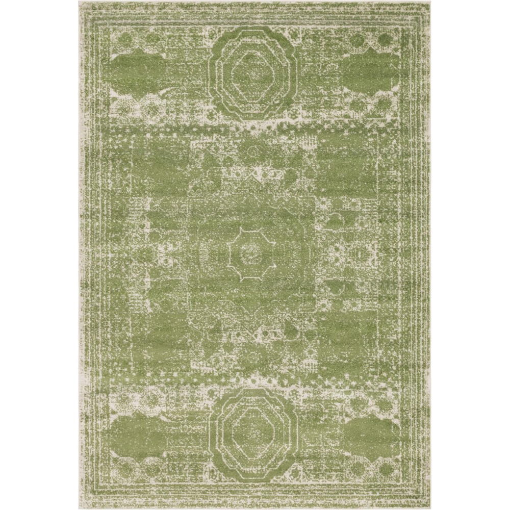 Rug Unique Loom Bromley Green Rectangular 7' 0 x 10' 0 Rug Unique Loom Bromley Green Rectangular 7' 0 x 10' 0