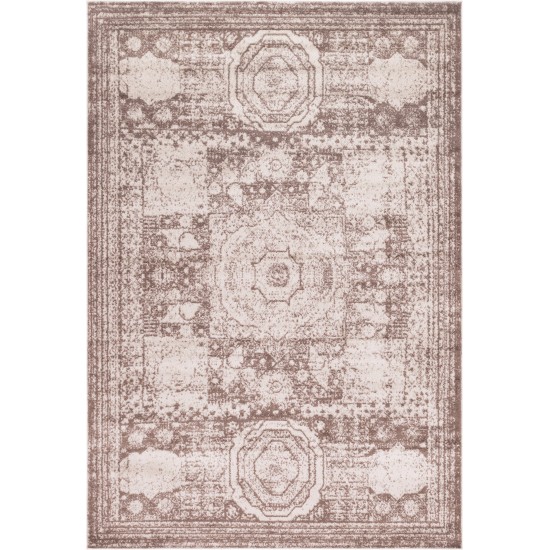 Rug Unique Loom Bromley Light Brown Rectangular 7' 0 x 10' 0