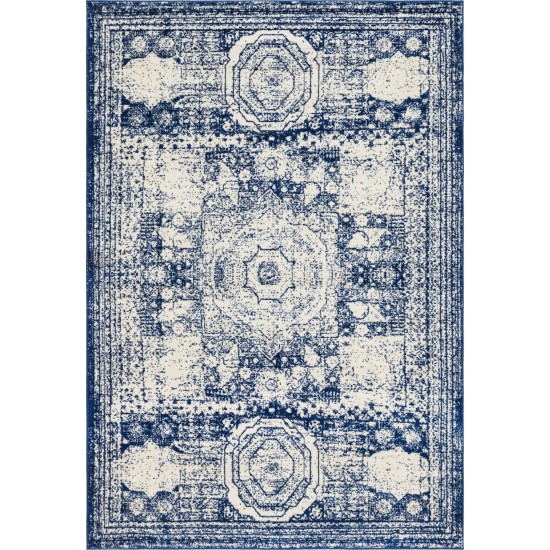 Rug Unique Loom Bromley Blue Rectangular 7' 0 x 10' 0