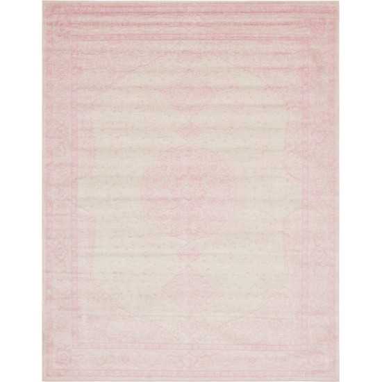 Rug Unique Loom Bromley Pink Rectangular 8' 0 x 10' 0