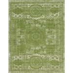 Rug Unique Loom Bromley Green Rectangular 8' 0 x 10' 0