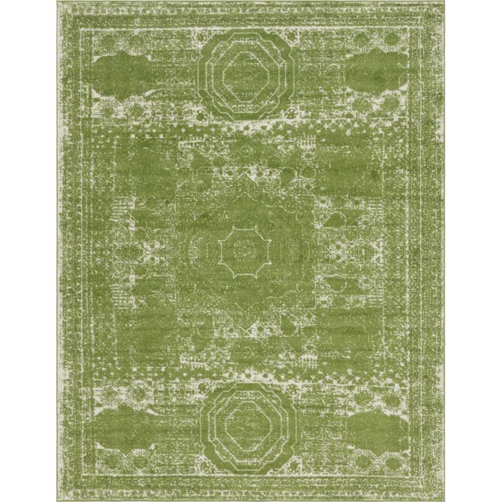 Rug Unique Loom Bromley Green Rectangular 8' 0 x 10' 0 Rug Unique Loom Bromley Green Rectangular 8' 0 x 10' 0