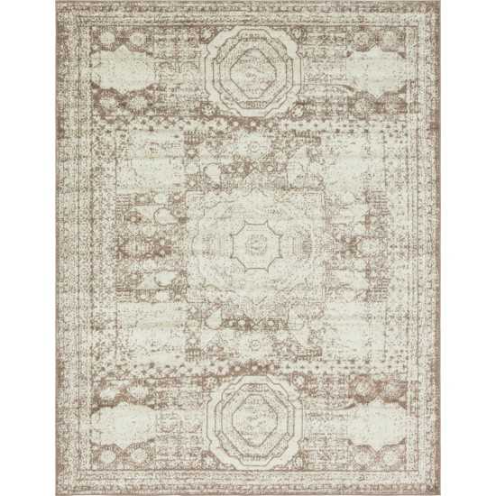 Rug Unique Loom Bromley Light Brown Rectangular 8' 0 x 10' 0