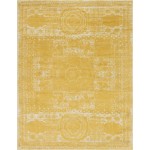 Rug Unique Loom Bromley Yellow Rectangular 8' 0 x 10' 0