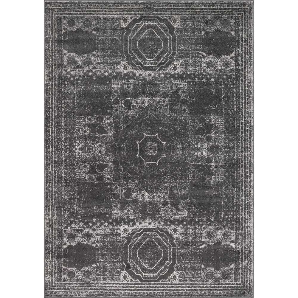 Rug Unique Loom Bromley Dark Gray Rectangular 8' 0 x 11' 0 Rug Unique Loom Bromley Dark Gray Rectangular 8' 0 x 11' 0