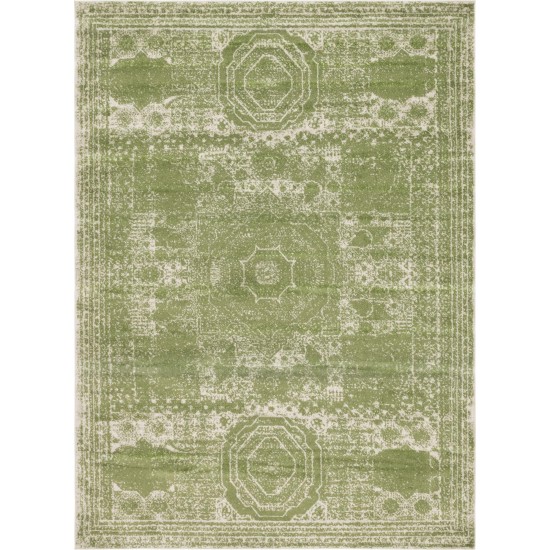 Rug Unique Loom Bromley Green Rectangular 8' 0 x 11' 0