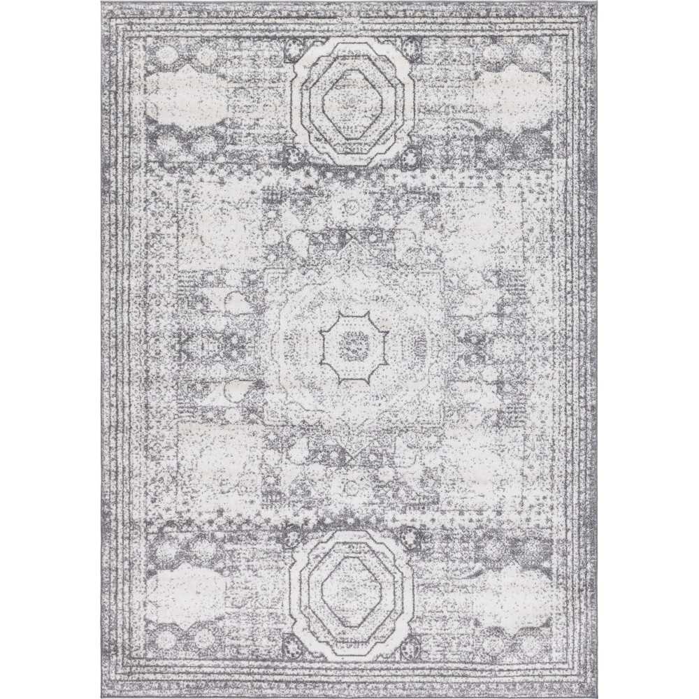 Rug Unique Loom Bromley Light Gray Rectangular 8' 0 x 11' 0 Rug Unique Loom Bromley Light Gray Rectangular 8' 0 x 11' 0