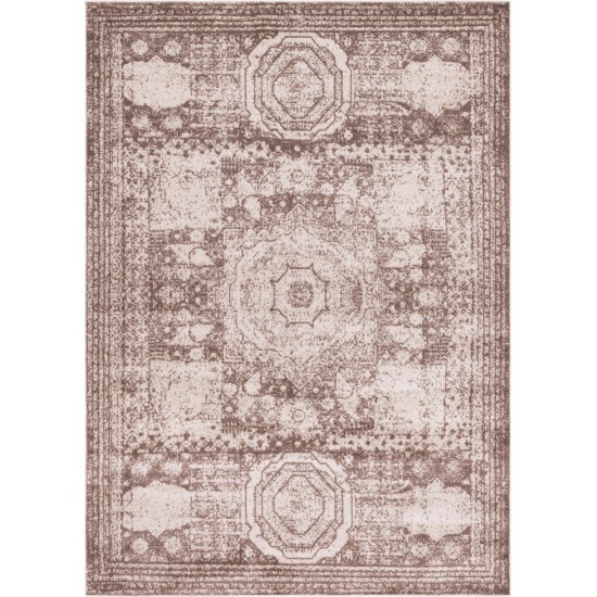 Rug Unique Loom Bromley Light Brown Rectangular 8' 0 x 11' 0