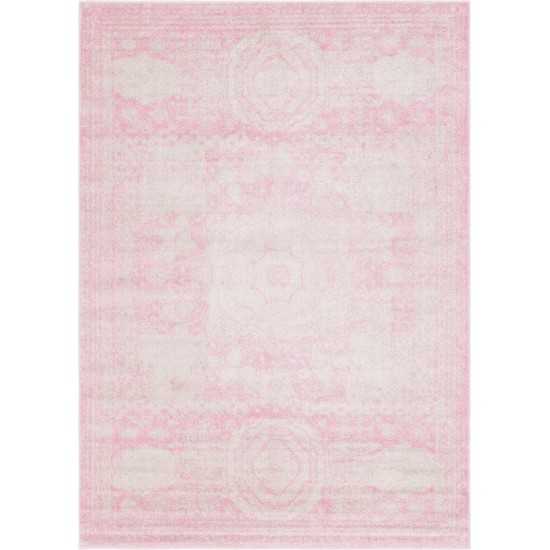 Rug Unique Loom Bromley Pink Rectangular 8' 0 x 11' 0